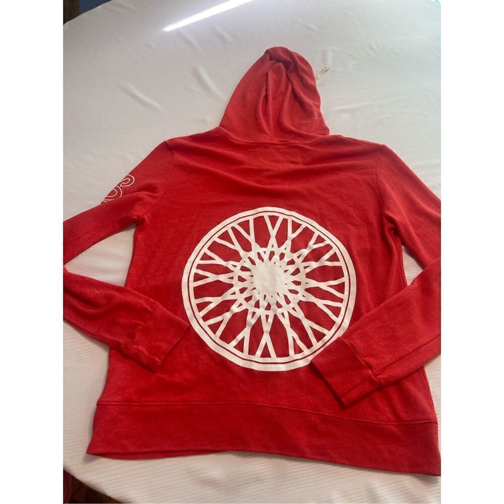 NWOT Soul Cycle Bright Orange Zip Hoodie Jacket Size XS